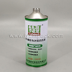 Adhesive tin can